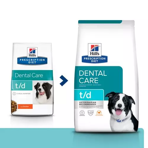 Hill's prescription diet canine t/d dental 4 Hondenvoer - Van Noord's Dierenvoeders