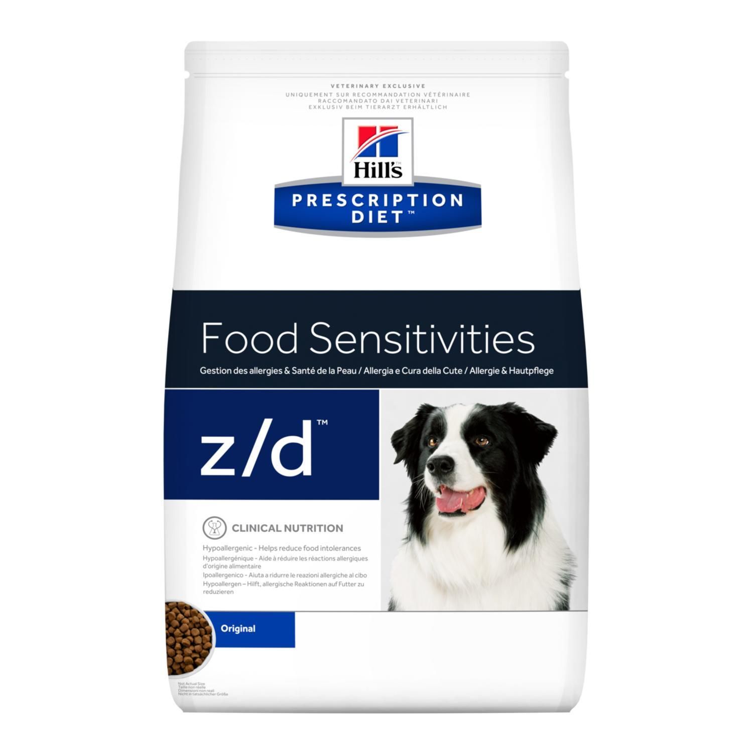 Hill's prescription diet canine z/d food sensitivities 3 kg Hondenvoer