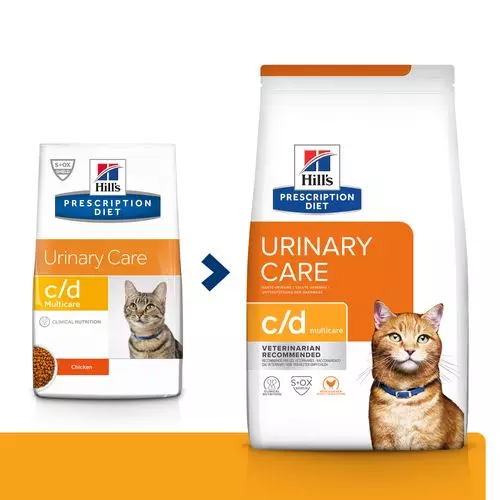 Hill's prescription diet feline c/d urinary care kip 12 kg Kattenvoer - afbeelding 1