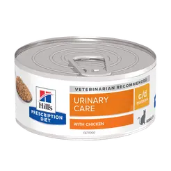 Hill's prescription diet feline c/d urinary care kip blik 156 gram Kattenvoer