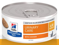 Hill's prescription diet feline c/d urinary care kip blik 156 gram Kattenvoer