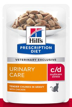 Hill's prescription diet feline c/d urinary care stress kip pouch 12x85gram Kat