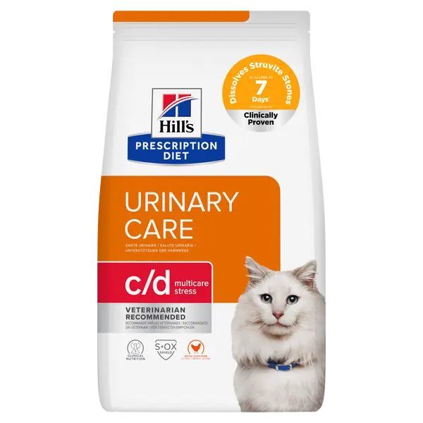 Hill's prescription diet feline c/d urinary stress kip 3 kg Kattenvoer - afbeelding 1