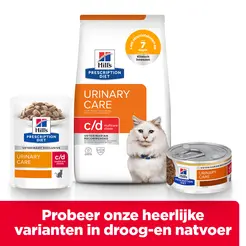Hill's prescription diet feline c/d urinary stress kip 3 kg Kattenvoer - afbeelding 3