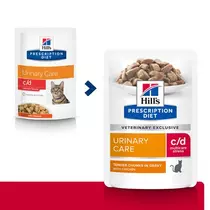 Hill's prescription diet feline c/d urinary care stress kip pouch 12x85gram Kat