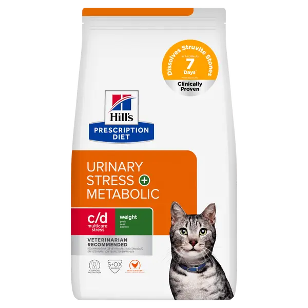 Hill's prescription diet feline c/d urinary stress + metabolic 8 kg Kattenvoer - afbeelding 1