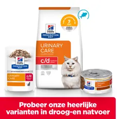 Hill's prescription diet feline c/d urinary stress zeevis 1,5 kg Kattenvoer - afbeelding 3