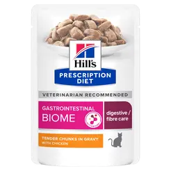 Hill's prescription diet feline gastrointestinal biome pouch 12x85 gram Kattenvo