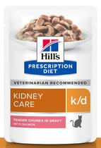 Hill's prescription diet feline k/d kidney care zalm pouch 12x85 gram Kattenvoe
