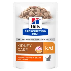 Hill's prescription diet feline k/d kidney defence kip pouch 12x85 gram Kattenvo