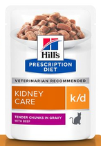 Hill's prescription diet feline k/d rund pouch 12x85 gram kattenvoer