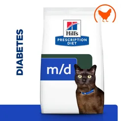 Hill's prescription diet feline m/d diabetes care 3 kg Kattenvoer - afbeelding 2