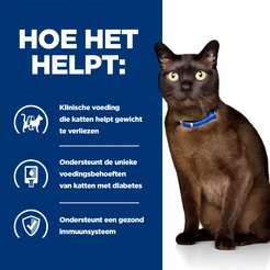 Hill's prescription diet feline m/d diabetes care kip pouch 12x85gr. Kattenvoer - afbeelding 3
