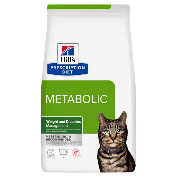 Hill's prescription diet feline metabolic weight management zalm 8kg Kattenvo - afbeelding 1
