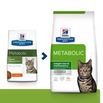 Hill's prescription diet feline metabolic weight management kip 1,5 kg Kattenvo