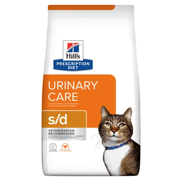Hill's prescription diet feline s/d urinary care kip 1,5 kg Kattenvoer - afbeelding 1
