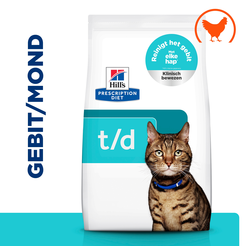 Hill's prescription diet feline t/d dental care 3 kg Kattenvoer - afbeelding 2