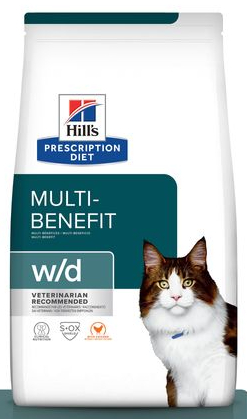 Hill's prescription diet feline w/d 3 kg Kattenvoer