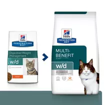 Hill's prescription diet feline w/d 3 kg Kattenvoer