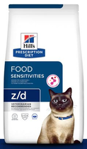 Hill's prescription diet feline z/d food sensitivities 1,5 kg Kattenvoer