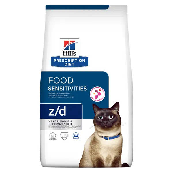 Hill's prescription diet feline z/d food sensitivities 3 kg Kattenvoer - afbeelding 1