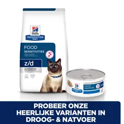 Hill's prescription diet feline z/d food sensitivities 3 kg Kattenvoer - afbeelding 3