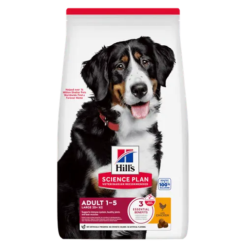 Hill's science plan canine adult large breed kip 18 kg Hondenvoer - afbeelding 1