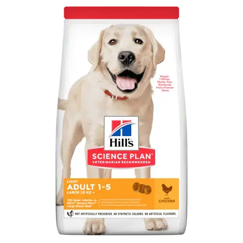 Hill's science plan canine adult light large breed 14 kg Hondenvoer - afbeelding 1