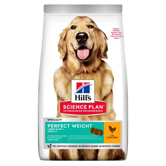 Hill's science plan canine adult perfect weight large breed 12 kg Hondenvoer - afbeelding 1