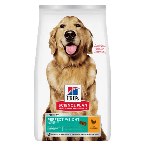 Hill's science plan canine adult perfect weight large breed 12 kg Hondenvoer - afbeelding 1