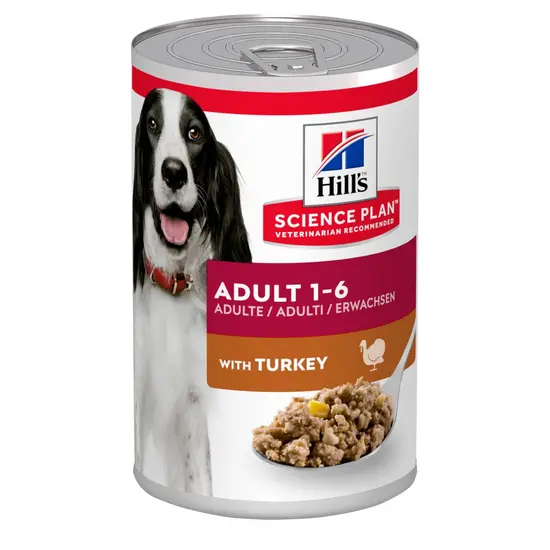Hill's science plan canine blik adult kalkoen 370 gram Hondenvoer - afbeelding 1
