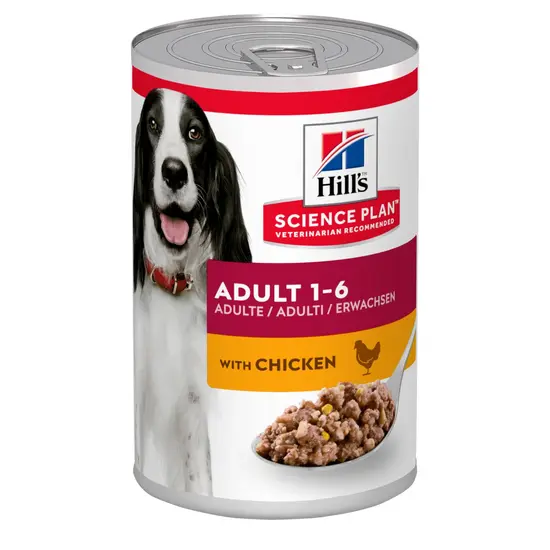 Hill's science plan canine blik adult kip 370 gram Hondenvoer