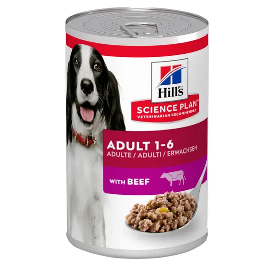 Hill's science plan canine blik adult rund 370 gram Hondenvoer - afbeelding 1