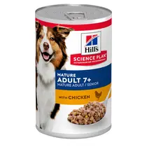 Hill's science plan canine blik mature adult 7+ kip 370 gram Hondenvoer - afbeelding 1