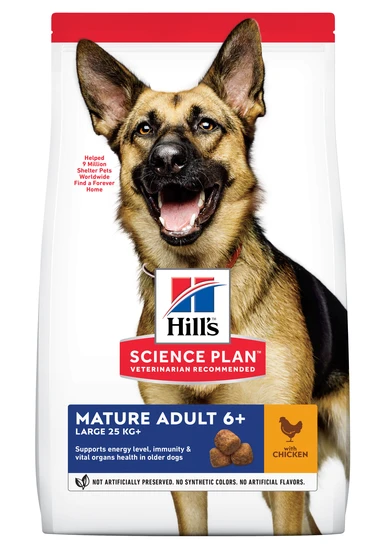 Hill's science plan canine mature adult 6+ large breed kip 14 kg Hondenvoer