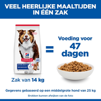Hill's science plan canine mature adult 7+ lam&rijst 14 kg Hondenvoer - afbeelding 4