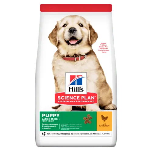 Hill's science plan canine puppy large breed kip 12 kg Hondenvoer - afbeelding 1