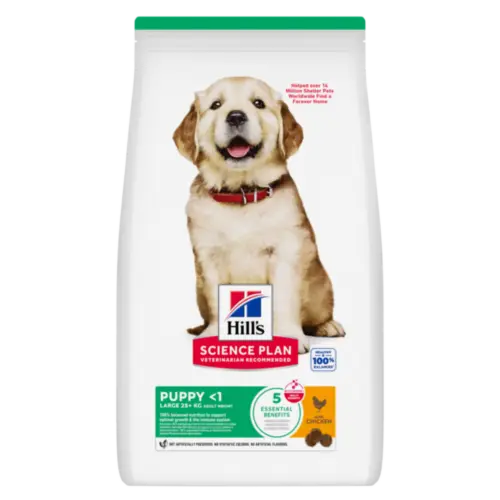 Hill's science plan canine puppy large breed kip 12 kg Hondenvoer - afbeelding 1