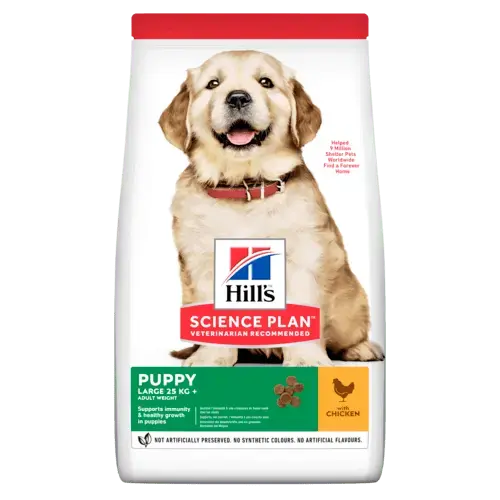 Hill's science plan canine puppy large breed kip 16 kg Hondenvoer - afbeelding 1