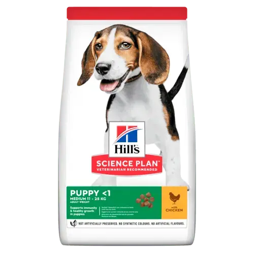 Hill's science plan canine puppy medium breed kip 14 kg Hondenvoer