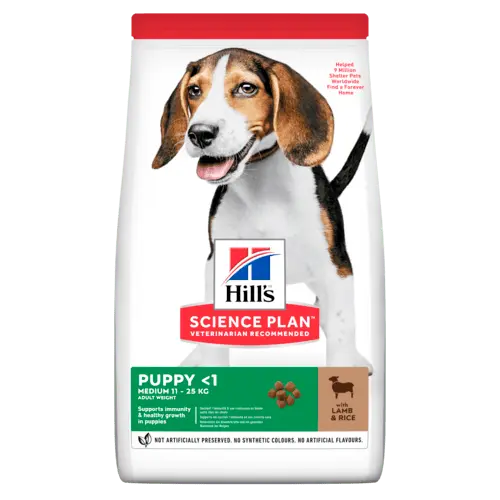 Hill's science plan dog puppy lam&rijst 12 kg SALE! T.h.t. 02-2024 - afbeelding 1