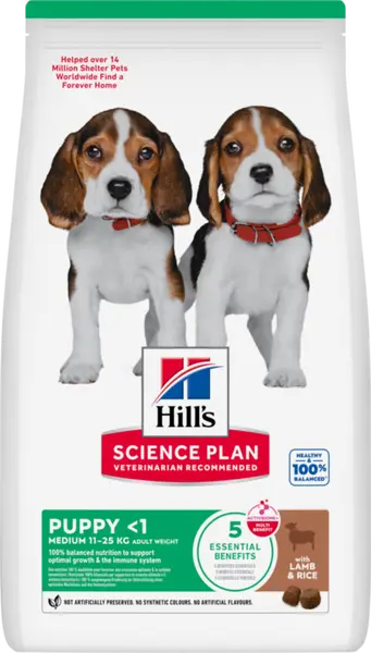 Hill's science plan dog puppy lam&rijst 14 kg Hondenvoer - afbeelding 1