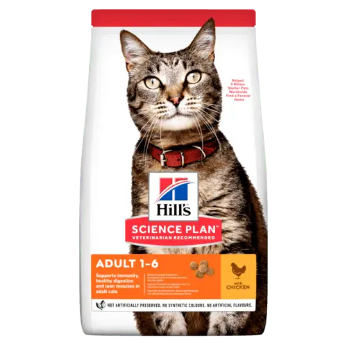 Hill's science plan feline adult kip 10 kg Kattenvoer