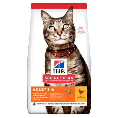 Hill's science plan feline adult kip 10 kg Kattenvoer