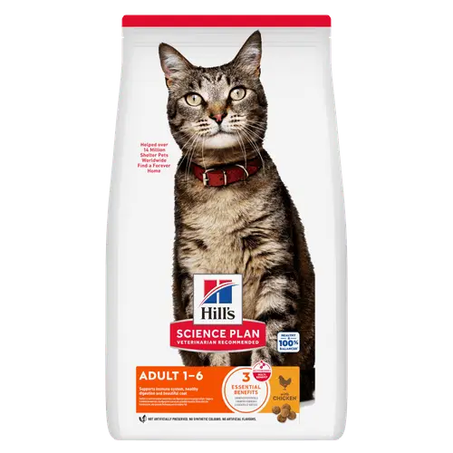 Hill's science plan feline adult kip 3 kg Kattenvoer - afbeelding 1