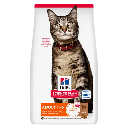 Hill's science plan feline adult lam 10 kg Kattenvoer - afbeelding 1