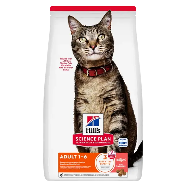 Hill's science plan feline adult zalm 1.5kg Kattenvoer - afbeelding 1