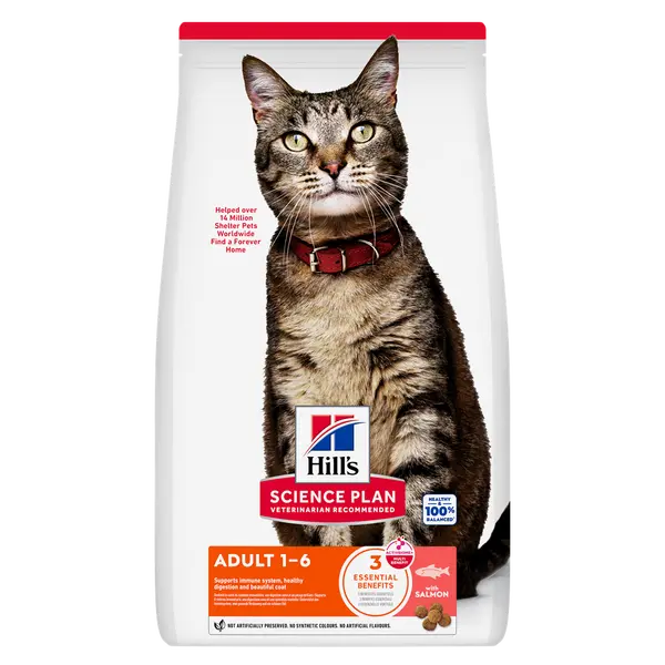 Hill's science plan feline adult zalm 3kg Kattenvoer - afbeelding 1