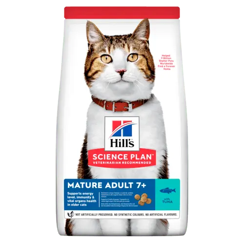 Hill's science plan feline mature adult 7+ tonijn 1.5 kg Kattenvoer