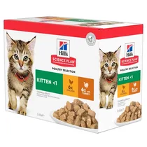 Hill's science plan feline multipack kitten pouch gevogelte 12x85 gram Kattenvo